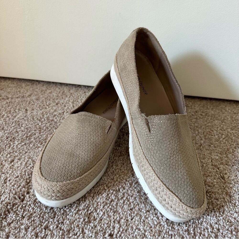 Donald J Pliner Perci Espadrille Flat Loafer Shoe Suede Coastal Tan Women's 6